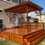 Deck with sealer