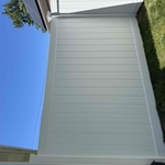 White vinyl fence