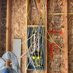 Installment of Panel before wiring is landed inside panel.