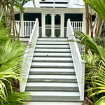 Exterior painting, front stairs replacement, louvre installation