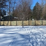 Wood fence