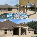 Before photo on top left- top right photo is under the new extension and at the bottom you will see the finished product!