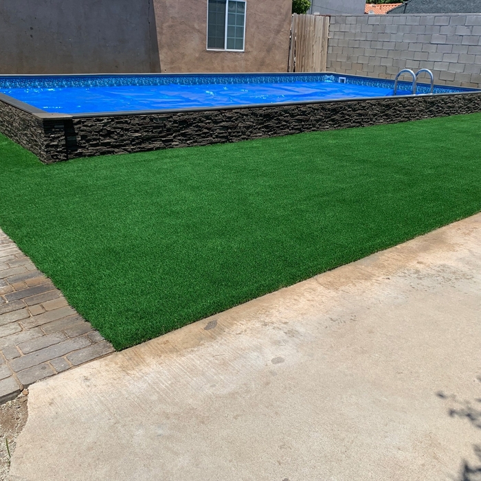 Backyard Artificial Turf Installation