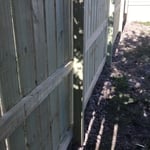 right front run from inside the fence yard