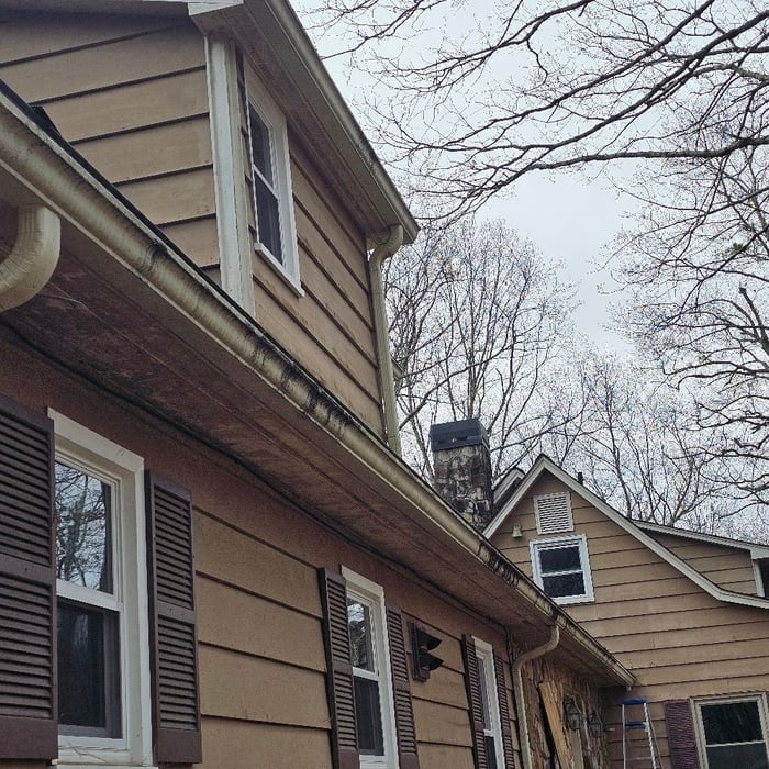 Gutter work & Landscaping.