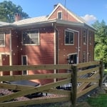 Installed Landscape lights and Fence at an Air BNB