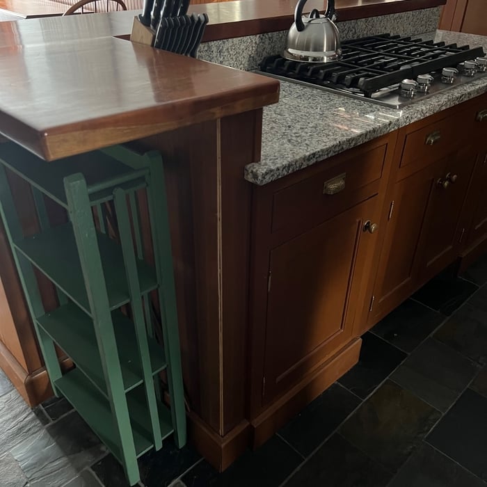 Replaced corner trim in Kitchen