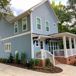 James Hardie Lap Siding in Boothbay Blue