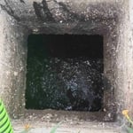 Cleaning a septic system