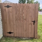 Fence staining