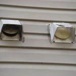 Dryer Termination without Covers so Animals Nest