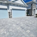 Clean & Sand Pavers in front of home