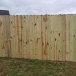Nail up wood fence