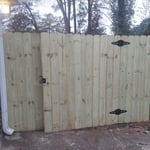 Nail up wood fence