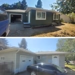 Front before and after