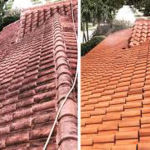 Client roof cleaning