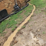 Backyard flood
