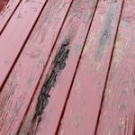 Deck repair and staining
