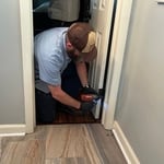 Bathroom sink installation