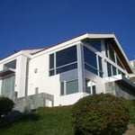 Corner Windows overlooking the ocean