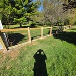 420' of 4' tall 2 rail