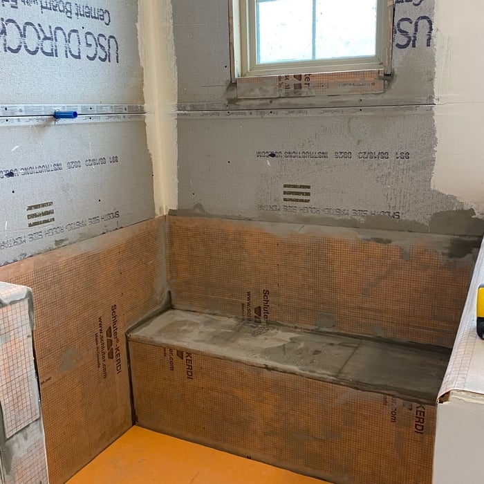 Waterproofing shower