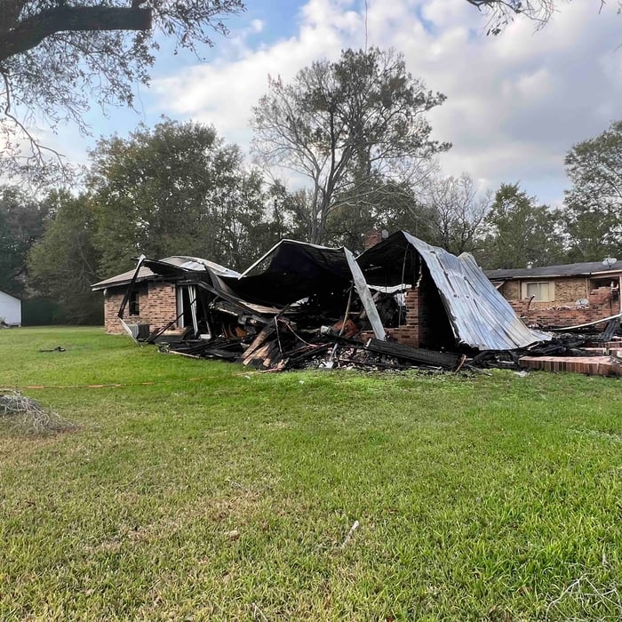 Home demo from a fire