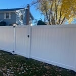 White Vinyl Privacy Fence