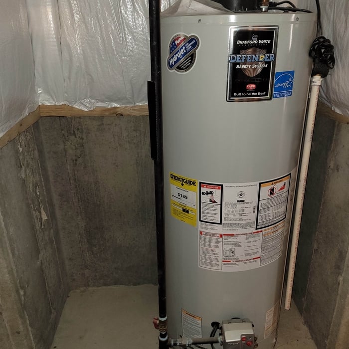 Water heater install