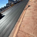 New asphalt pavement