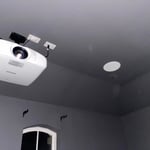 Projector and in ceiling speaker
