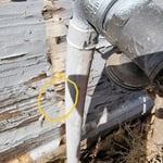 Broken pipe/leak