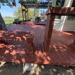 Deck repair and repaint