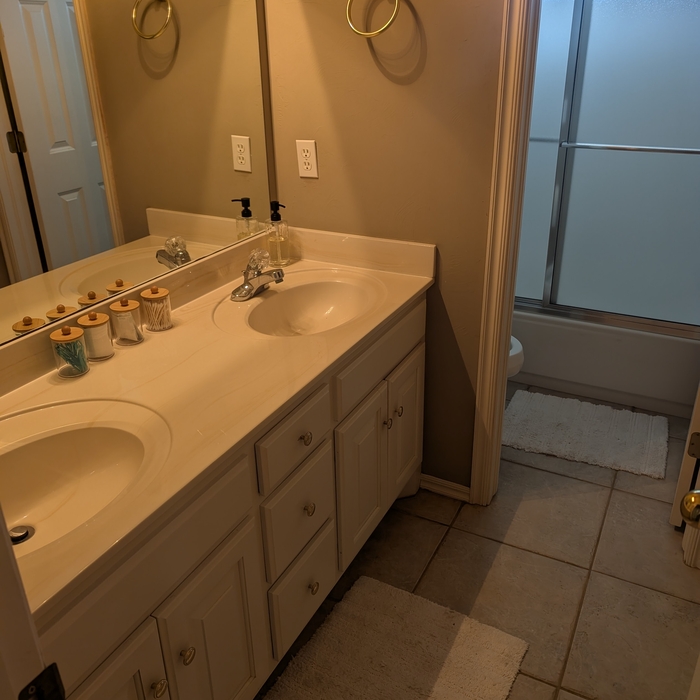 Cleaned bathroom