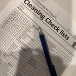 Cleaning Check List