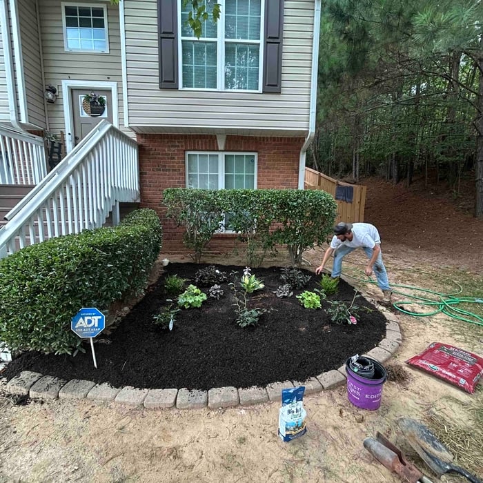 Flower bed install