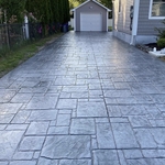 Stamped driveway