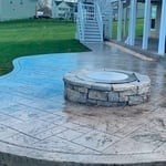 Stamped patio