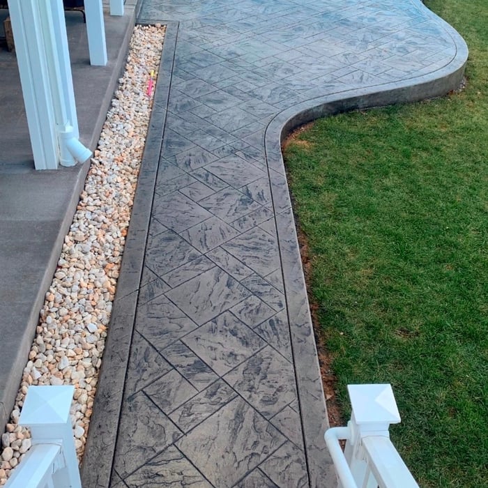 Stamped patio
