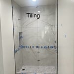 Tiling shower and flooring