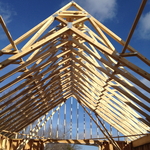scissor trusses for addition
