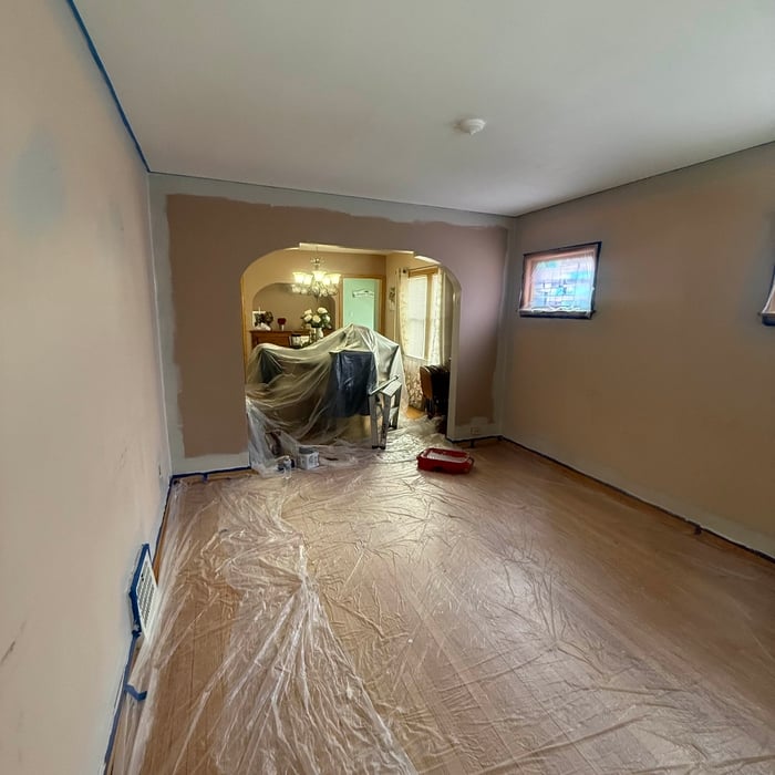 Painting living room