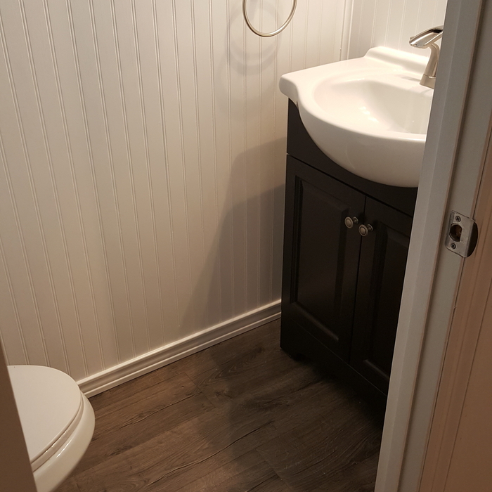 New powder room
