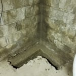 Problem area excavated