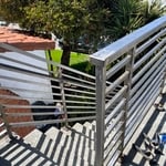 Handrails and deck