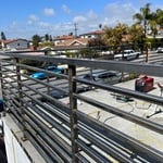 Handrails and deck