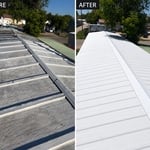 New metal roof install