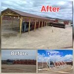  Post framed roof