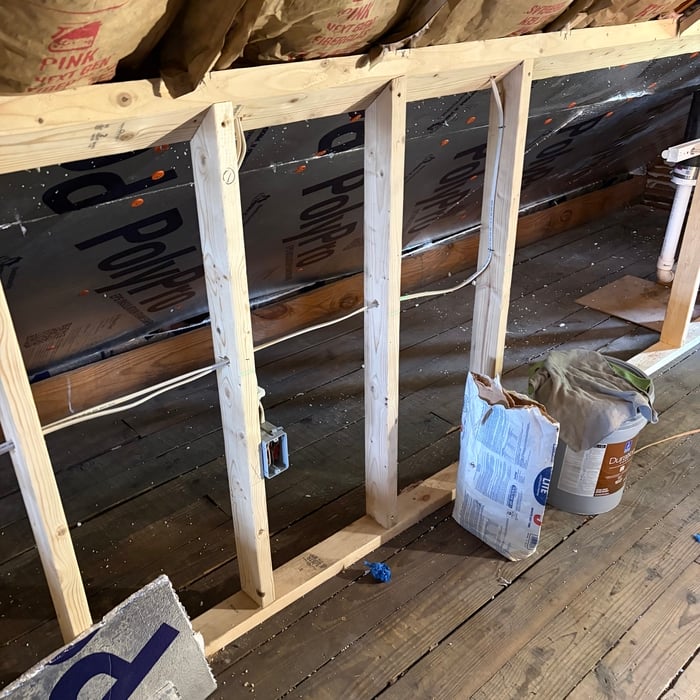 AC install for attic