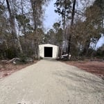 Rock Driveway/Shop Slab